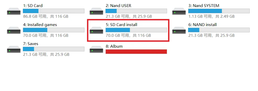 进入 SD Card install